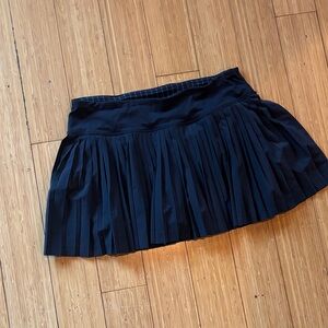 Lululemon Athletica Navy Pleated Mini Skirt